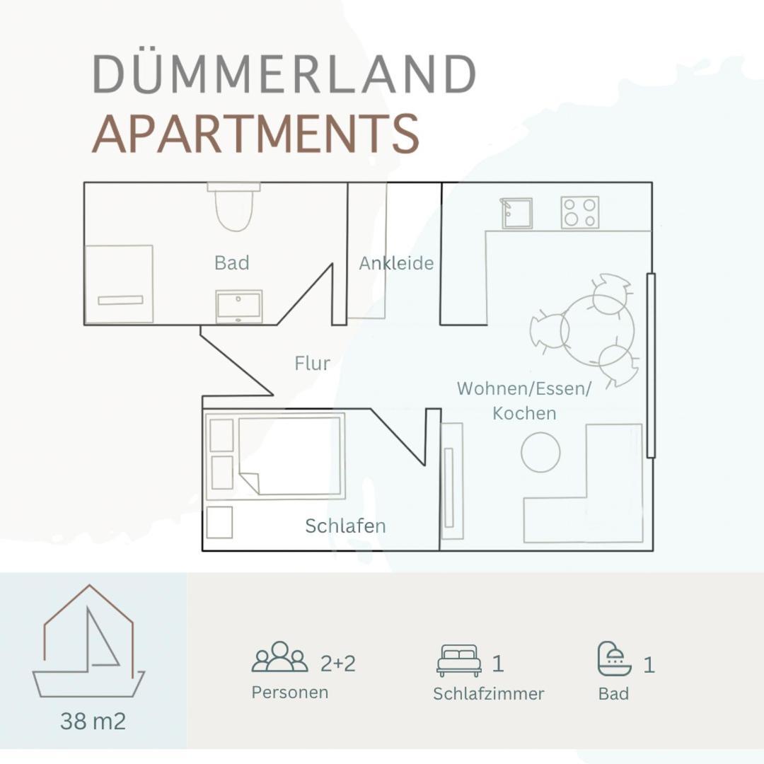 Duemmerland Apartments Lemförde Eksteriør billede